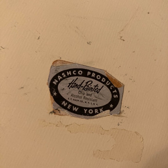 Vintage Nashco Hand Painted Tin Plate - Picture 6 of 14